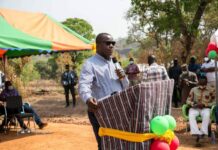 Damongo: Abu Jinapor Together With SR Minister Designate Cuts Sod For 5.0km Selected Road Rehabilitation Network In Damongo