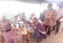 North Mo Traditional Council: Chief of Carpenter Presents Ram and Ghc1,000 Fine To Appease the gods and Stools of the area