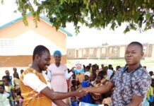 West Gonja: Larabanga Assembly man Donates Textbooks to school