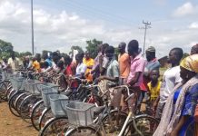MP for Damongo Donates 100 Bicycles to Busunu School Children