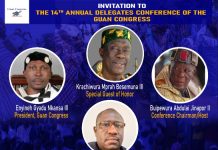Delegates Conference of Guan Congress To take place at Buipe in Savannah Region
