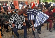 Former President Mahama Buries brother at Bole