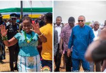 Mahama applauds NDC MP Comfort Doyoe for prioritising road projects in Ada