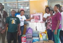Abu Jinapor’s wife donates items to West Gonja Catholic hospital on her birthday