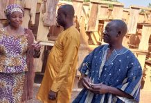 Bole DCE hands 1734 Dual Desk to GES to be distributed to Schools