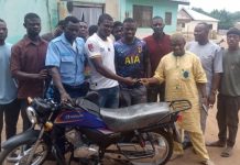 Bole-Bamboi NPP Donates motorbikes To Youth Groups
