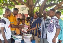 Bole Community Foundation (LBG) & Dombo University Donates Books To Kibalma Schools