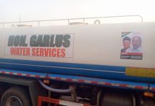 Damongo: Ex- President Mahama Delivers Water Tanker To NDC Candidate To supply Fresh Water