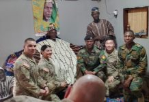 US Army and Air Force Medical Professionals Pay Courtesy Call on Yagbonwura