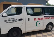 Bole MP Donate Hearse to Muslim Community