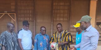 DVLA Deputy CEO Donates Sports Equipment to Bole District Education Directorate
