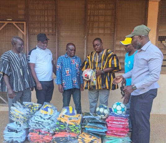 DVLA Deputy CEO Donates Sports Equipment to Bole District Education Directorate